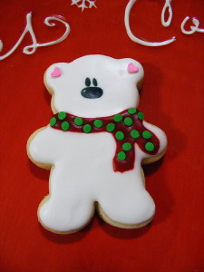 snow bear cookie