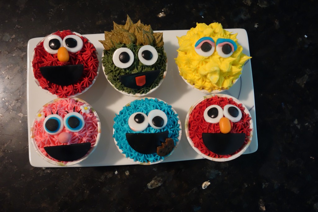 Assorted Sesame Street Character Cupcakes Singapore