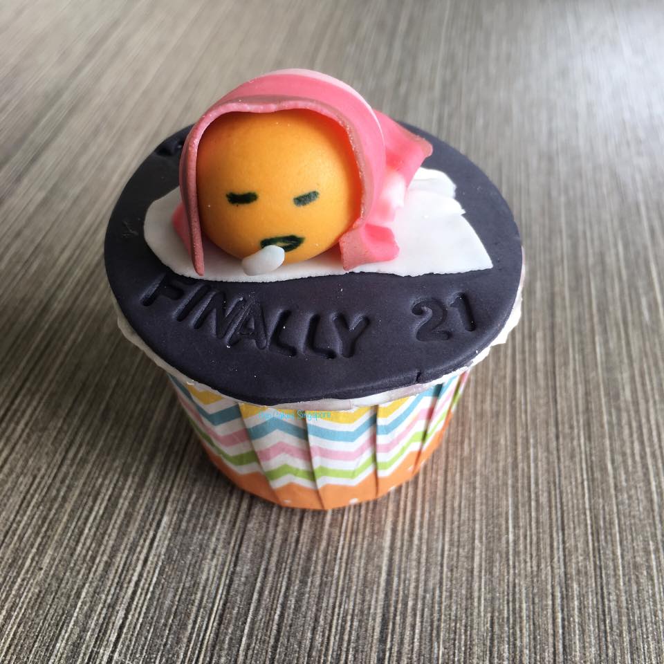 Gudetama Bacon Japanese Egg Cupcakes Singapore