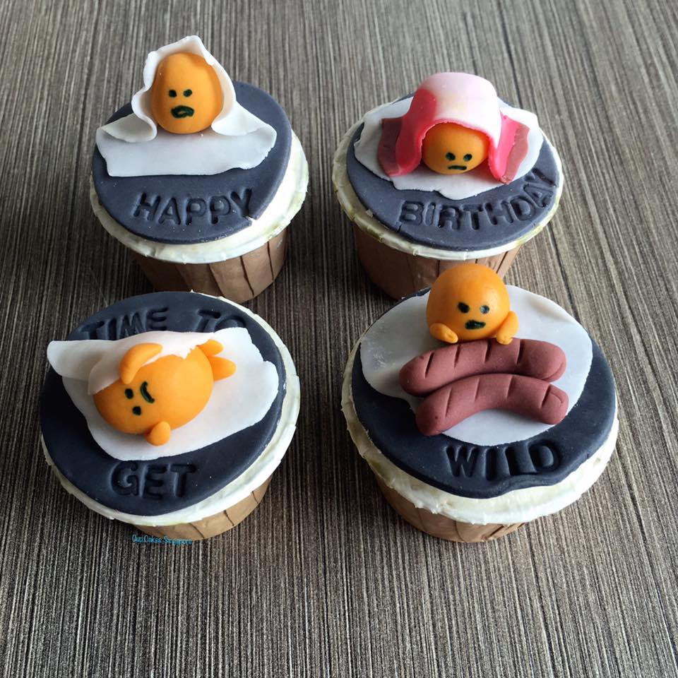 Gudetama Breakfast Set Japanese Egg Cupcakes Singapore
