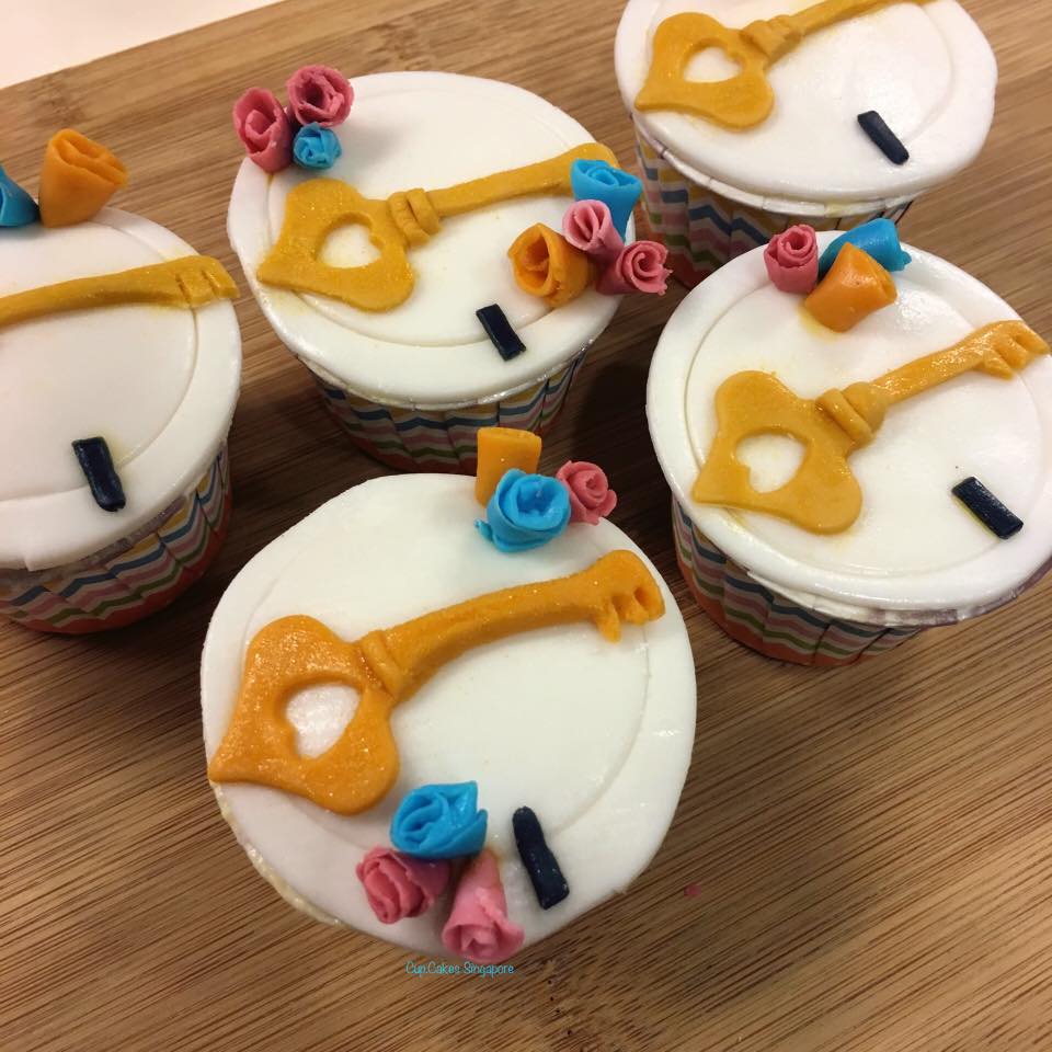 Love Lock Key Lock Cupcakes Singapore