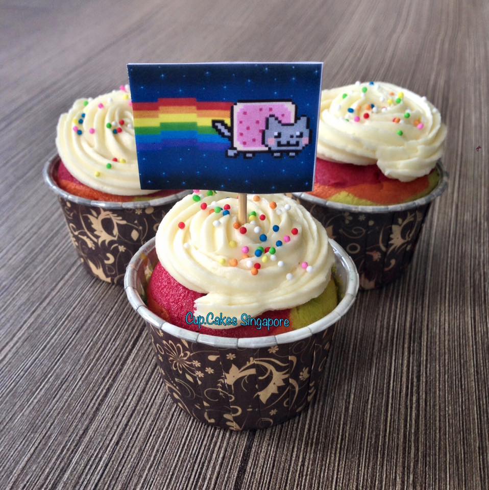 Nyan Cat Topper Japanese Anime Cupcakes Singapore