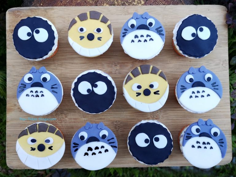 Assorted Totoro Japanese Anime Cupcakes Singapore