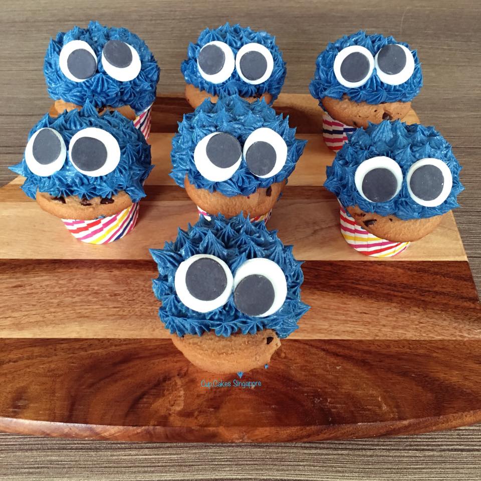 Cookie Monster Cupcakes Singapore | Sesame Street