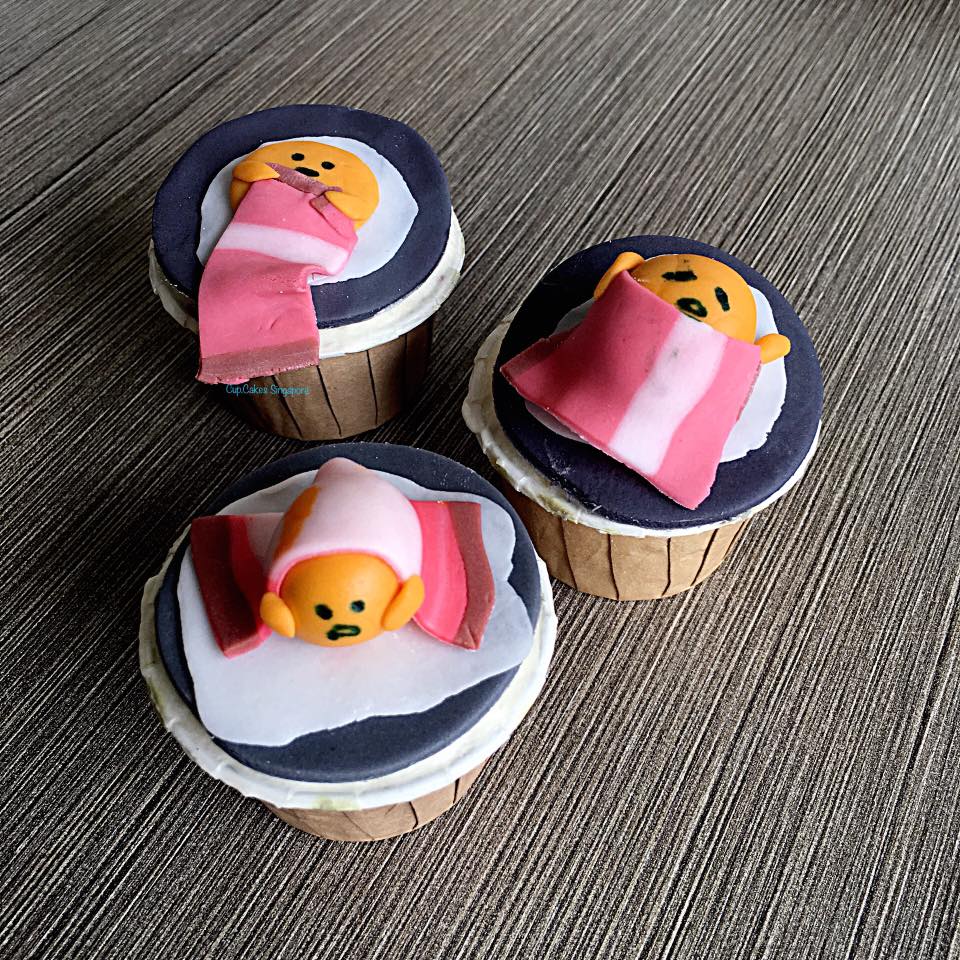 Gudetama Sleeping Japanese Egg Cupcakes Singapore