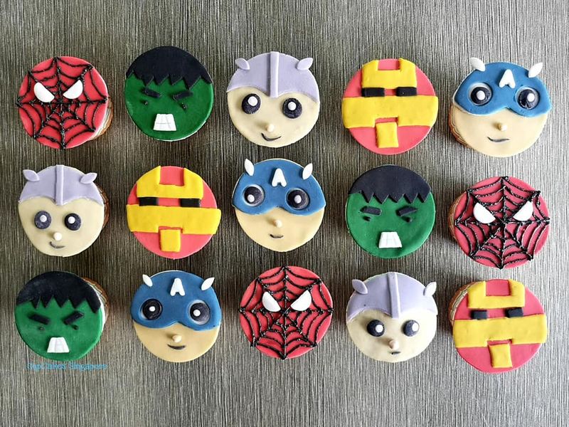 Superhero Marvel/ Avengers Birthday Cupcake Singapore