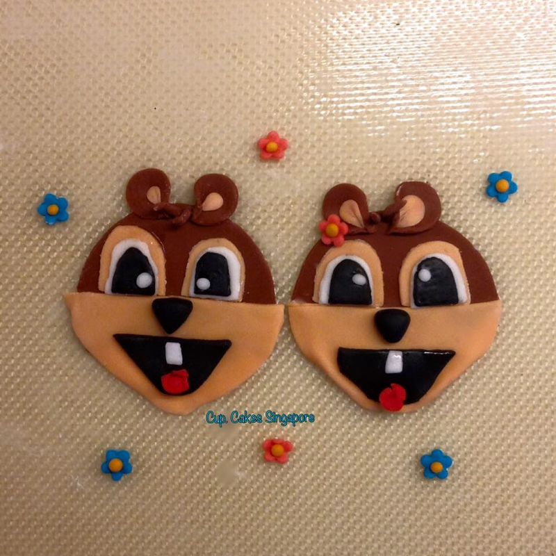chipmunck cupcake