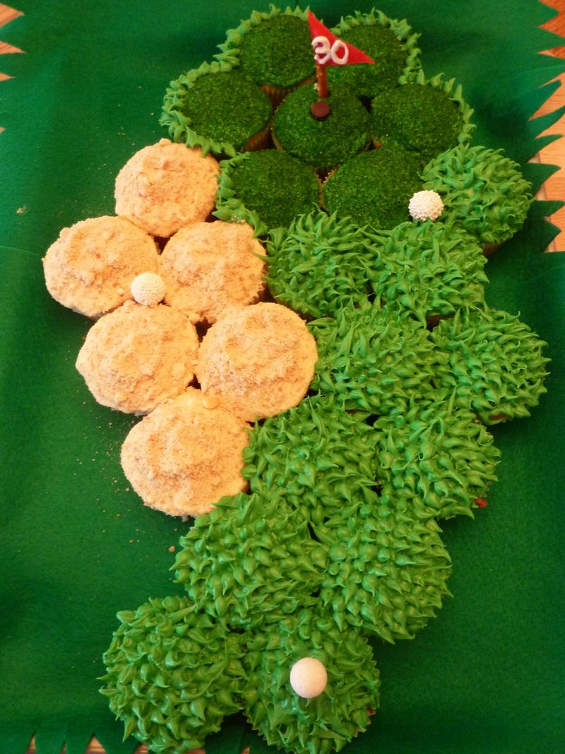 golf cupcakes
