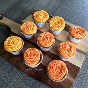 orange cupcake